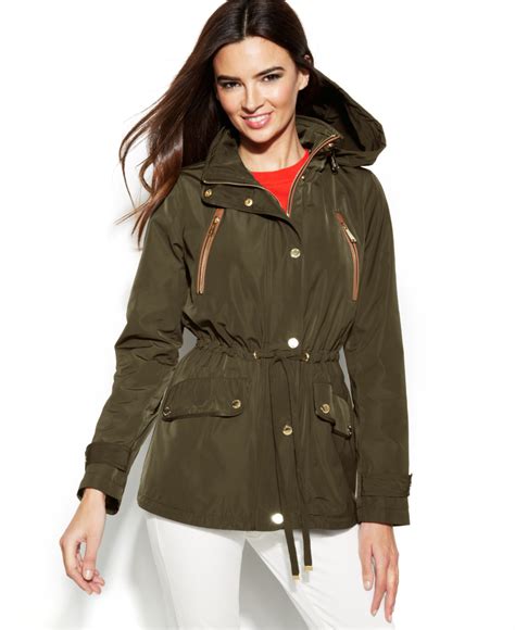 michael kors rain coats|michael kors anorak raincoat.